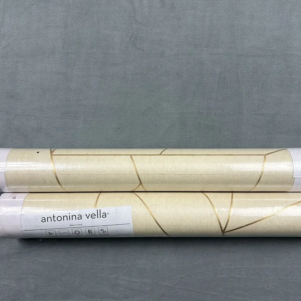 Antonina Vella Wallpaper Modern Metals Second Edition Nazca 2 Rolls 56.9 SQ FT‎